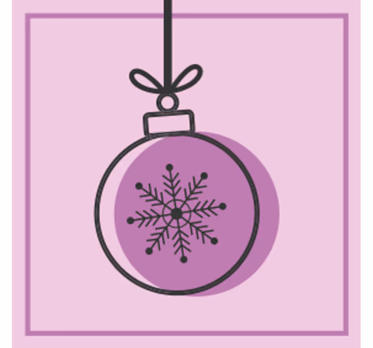 Underlag jul snøfnugg ornament grafikk - Tenstickers