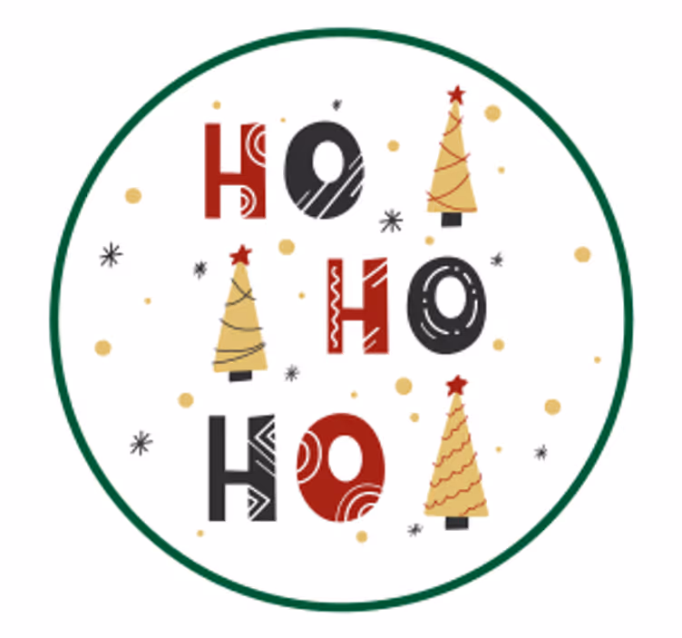 Underlag jul festlige høytidstrær - Tenstickers