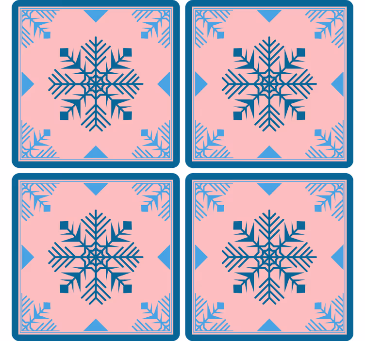Underlag jul snøfnuggmønstret silikonmatte - Tenstickers