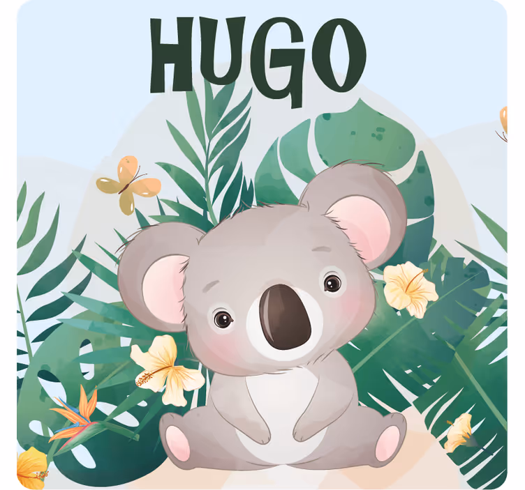 Underlag tilpasset søtt koala kunstverk - Tenstickers
