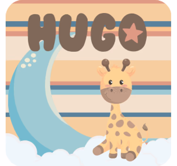 Underlag tilpasset kosegiraff karaktersnitt - Tenstickers