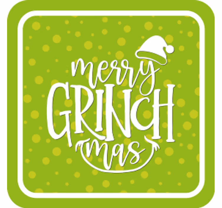 Underlag jul god jul fra grinch - Tenstickers