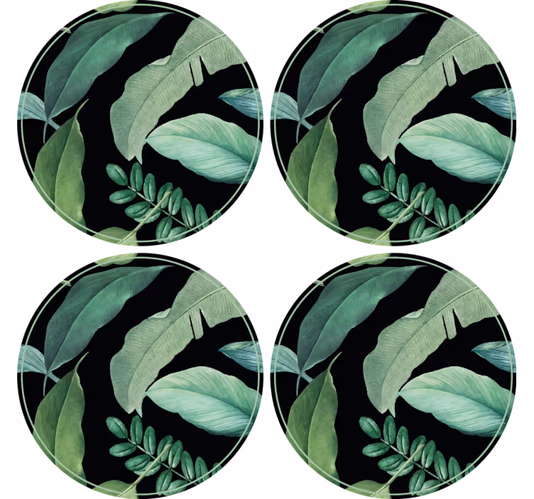 Leafy green composition underlag - Tenstickers
