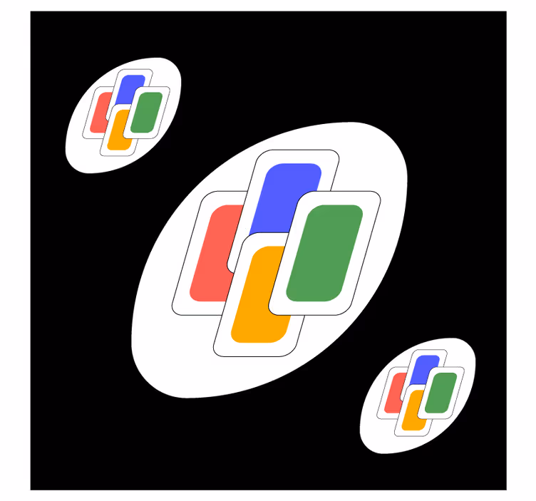 Fargerike overlappende former underlag nerdete - Tenstickers
