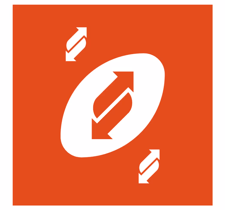 Vintage underlag sirkulært pil symbol - Tenstickers