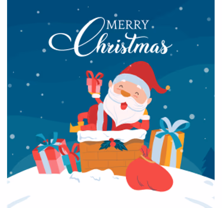 Vi har en god jul med julenissen underlag jul - Tenstickers