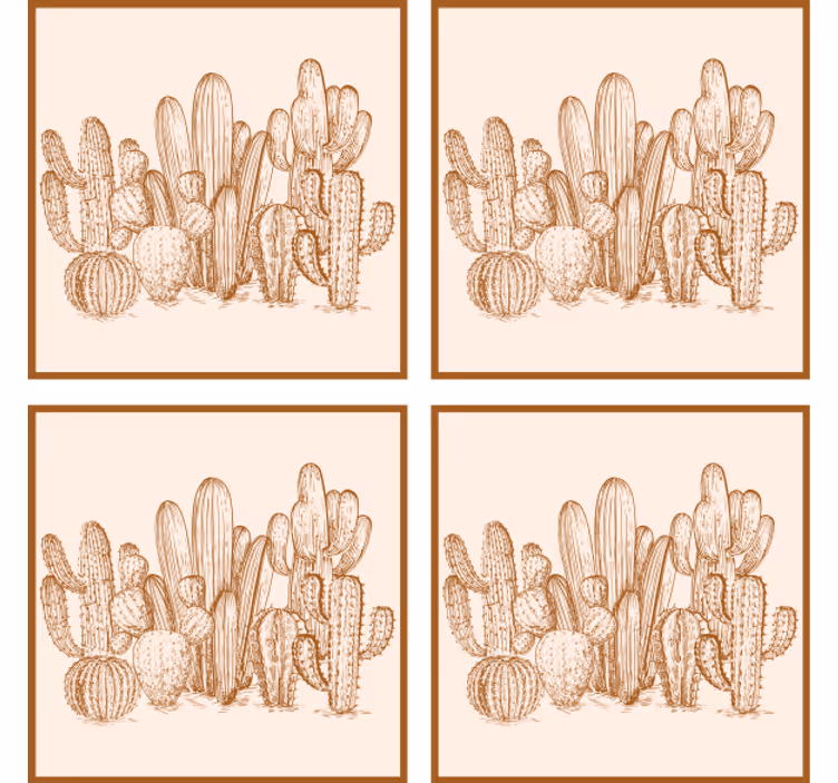 Underlag kaktusvariant illustrasjon - Tenstickers