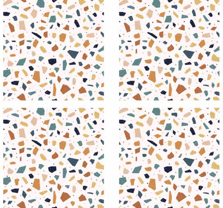 Underlag øl i terrazzo mønster - Tenstickers