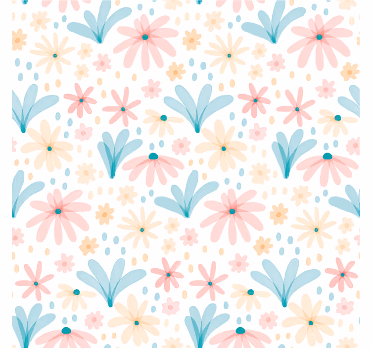 Underlag med blomstermønster - Tenstickers