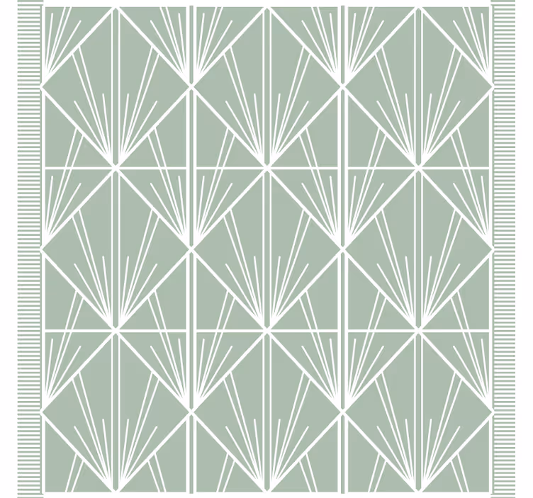 Geometrisk bladmotiv underlag - Tenstickers