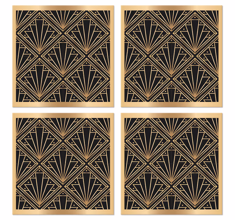 Rhomboid "art deco" mønster underlag moderne - Tenstickers