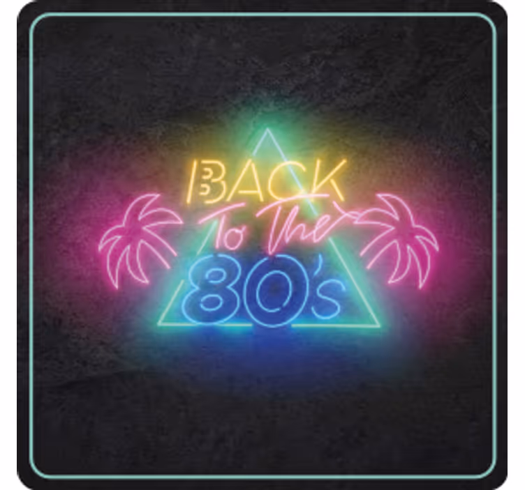 Tilbake til 80 -tallets logo underlag sagn - Tenstickers