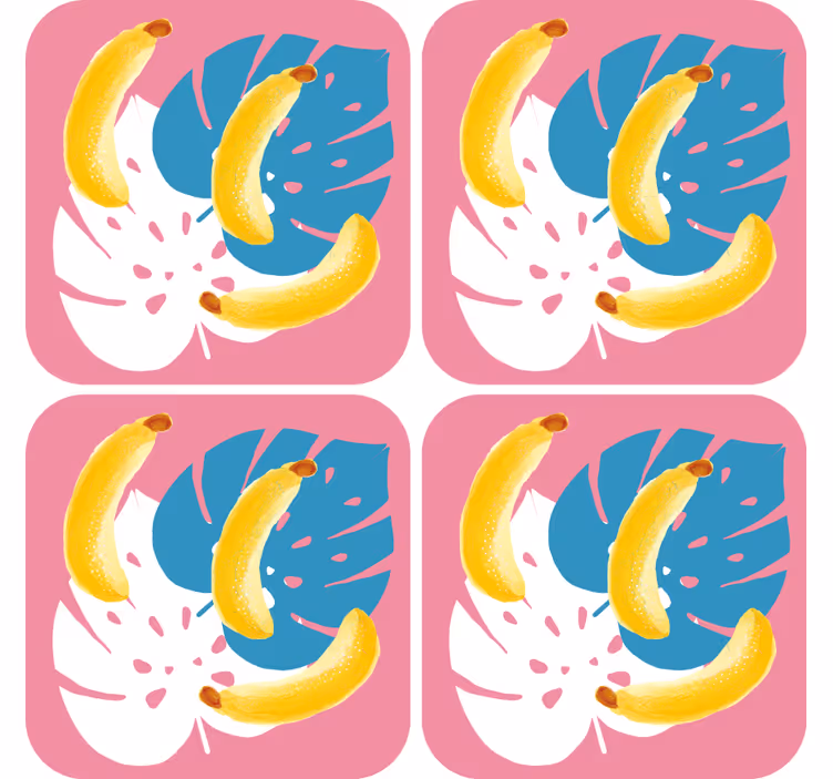 Vibrant bananarrangement underlag nerdete - Tenstickers