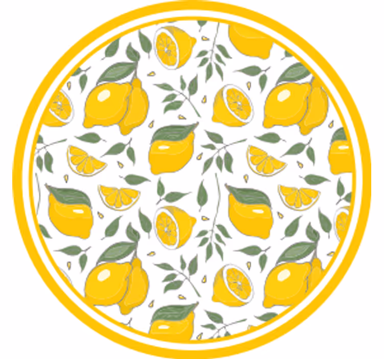 Underlag med sitronmønster elementer - Tenstickers