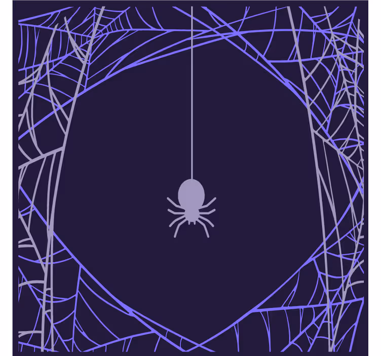 Halloween underlag med edderkoppnett motiv - Tenstickers