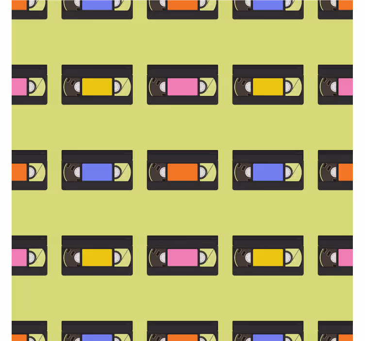 Vhs samling retro mønster vintage underlag - Tenstickers