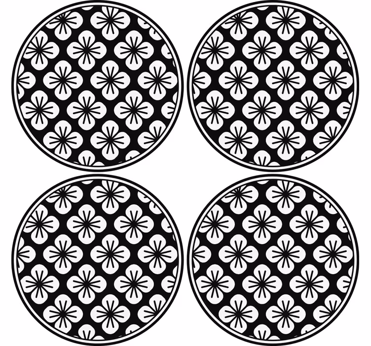 Underlag med botanisk tekstur - Tenstickers