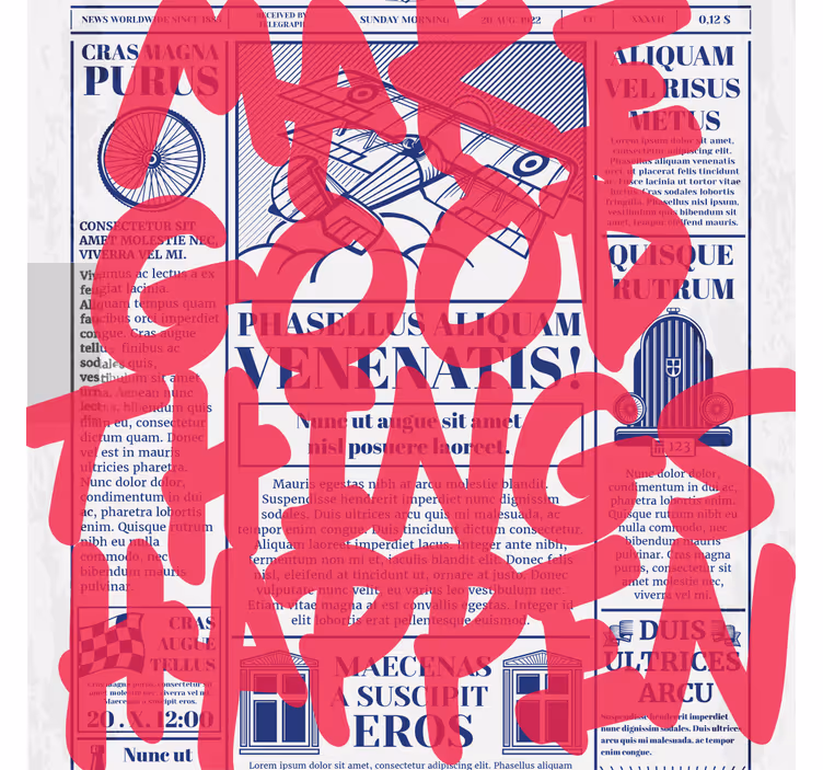 Få gode ting til å skje vintage underlag - Tenstickers