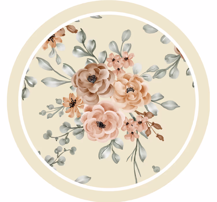 Floral eleganse mønster vintage underlag - Tenstickers