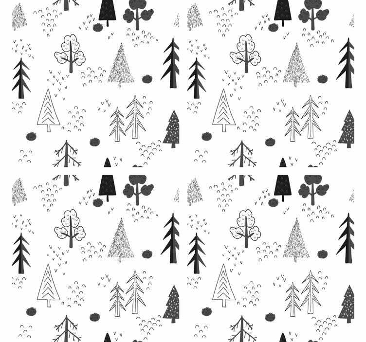 Natural line art underlag - Tenstickers