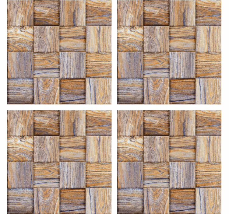 Woven wood pattern underlag - Tenstickers