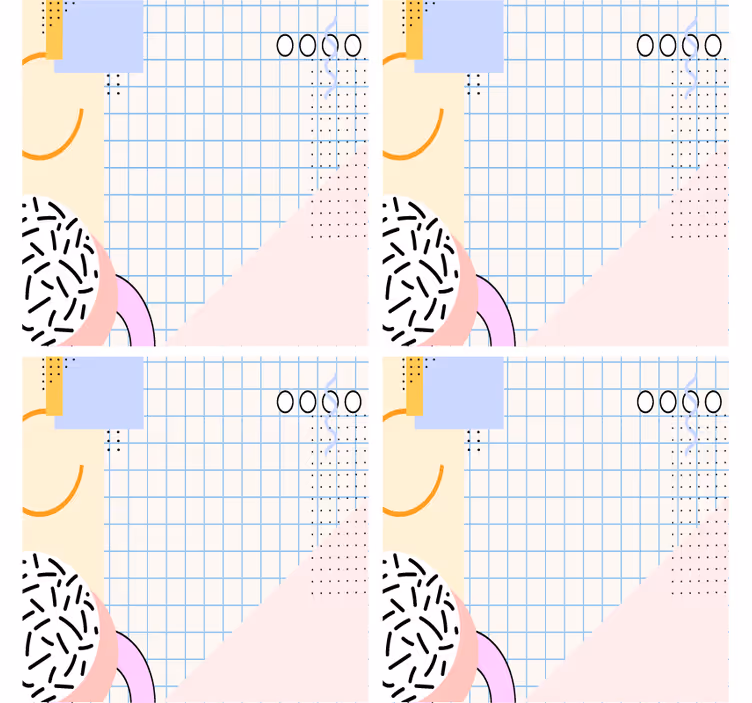 Underlag moderne med geometrisk mønster - Tenstickers