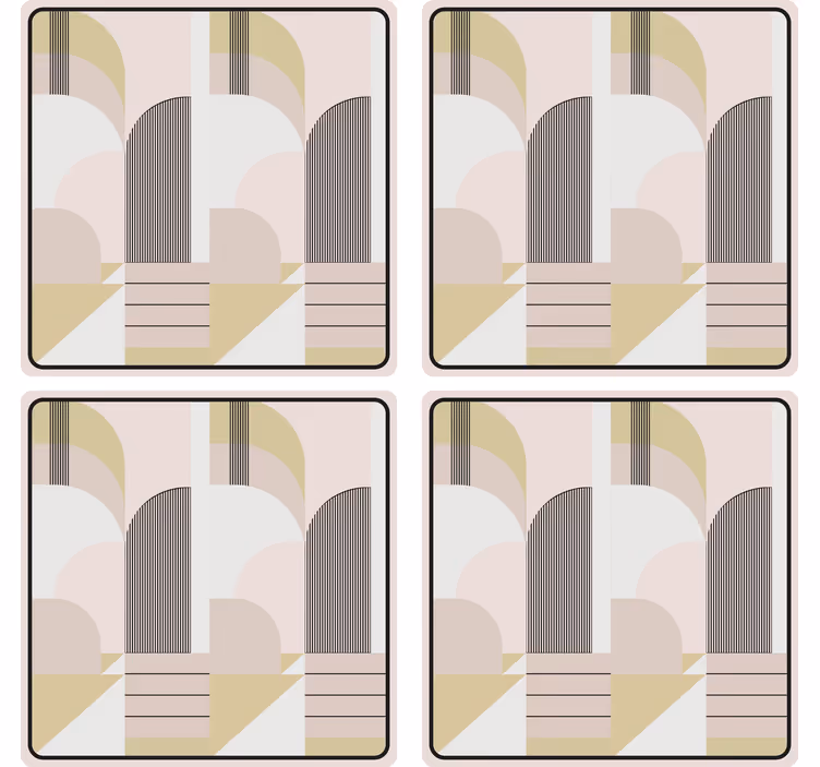 Moderne underlag med geometrisk mønster - Tenstickers