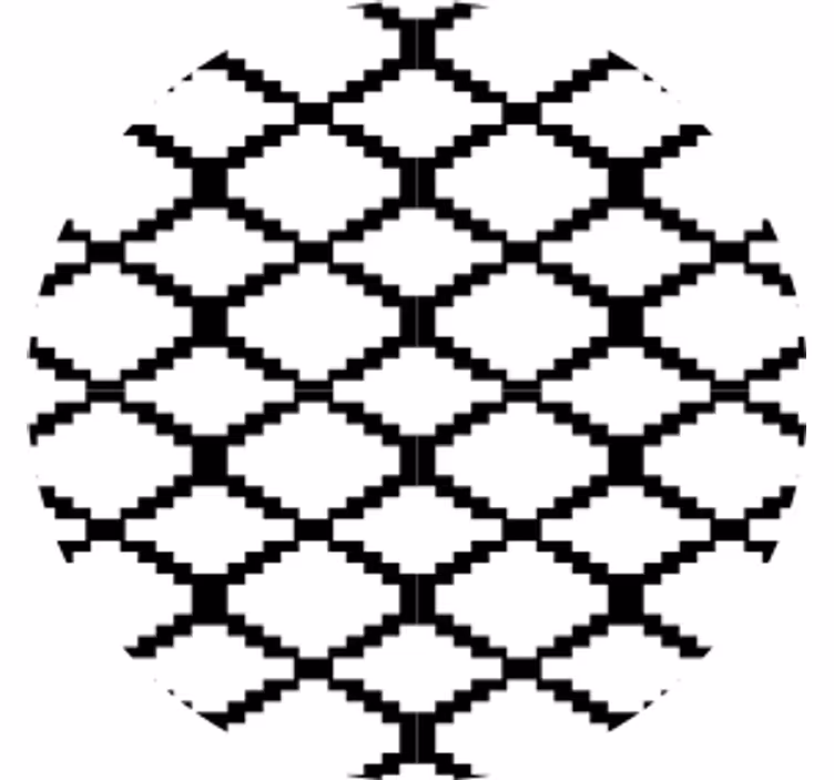 Underlag med geometrisk mønster - Tenstickers