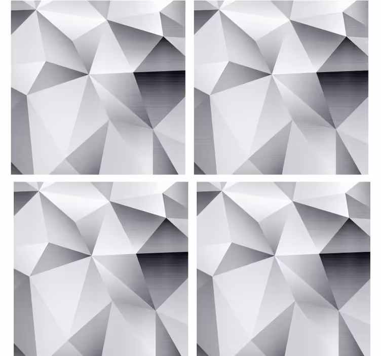 Geometrisk metallisk mønster underlag - Tenstickers