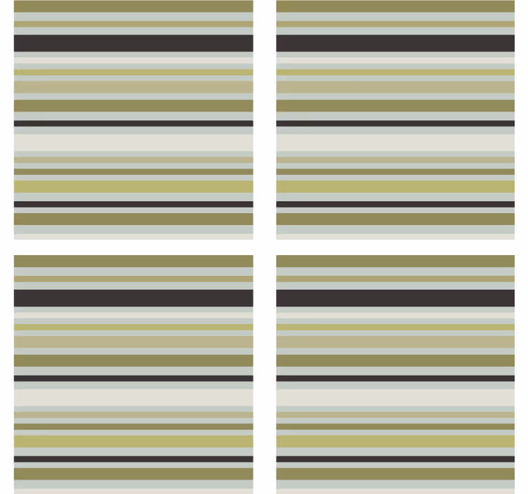 Underlag grønn og svart stripemønster - Tenstickers