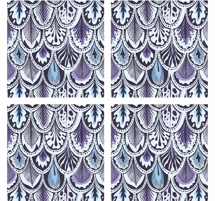 Elegant bladmotiv underlag - Tenstickers