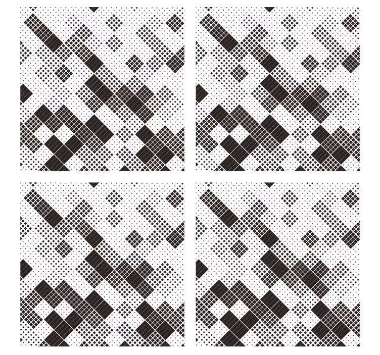 Geometrisk prikkemønster underlag - Tenstickers