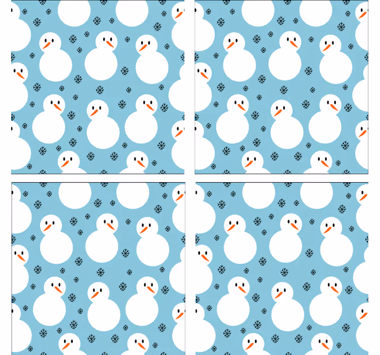 Underlag jul snømannmønster bakgrunn - Tenstickers