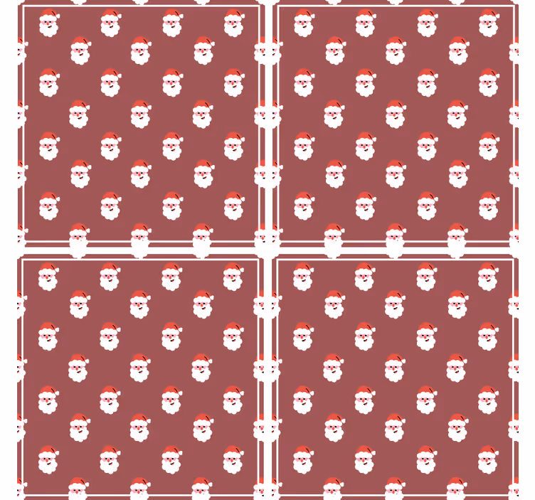 Underlag jul med julemannsmotiv - Tenstickers