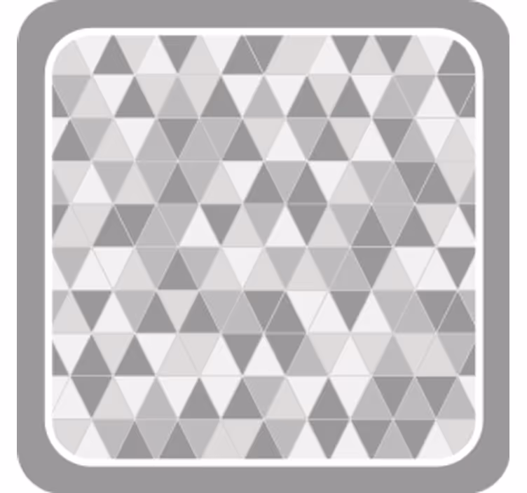 Underlag med geometrisk trekantmønster - Tenstickers