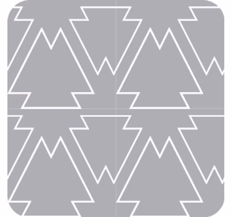 Underlag med vinklet tre-motiv - Tenstickers