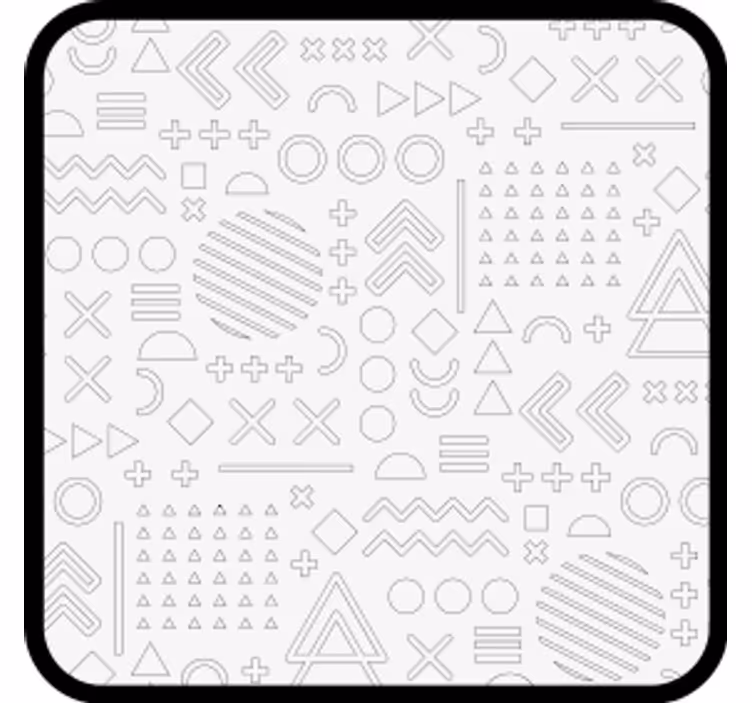 Abstrakte geometriske mønstre underlag - Tenstickers