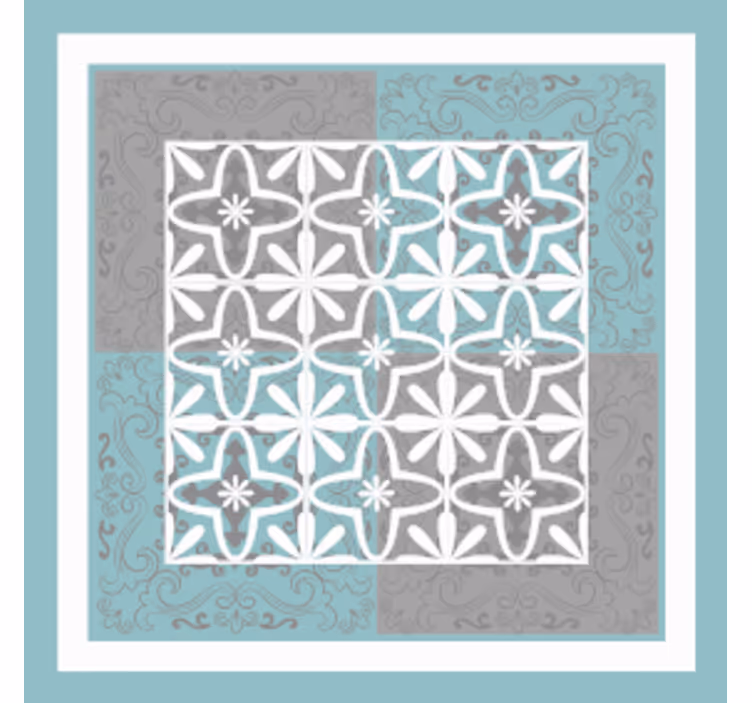 Botanisk emblem underlag fliser - Tenstickers