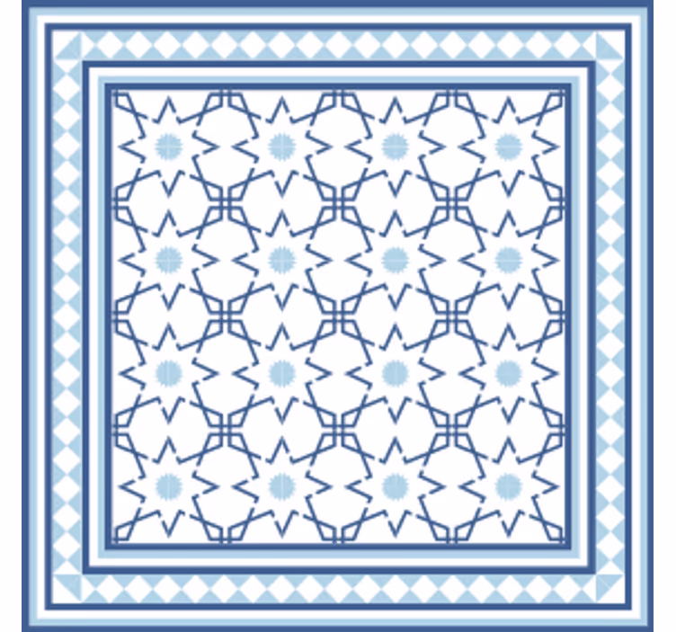 Geometrisk formmotiv underlag - Tenstickers