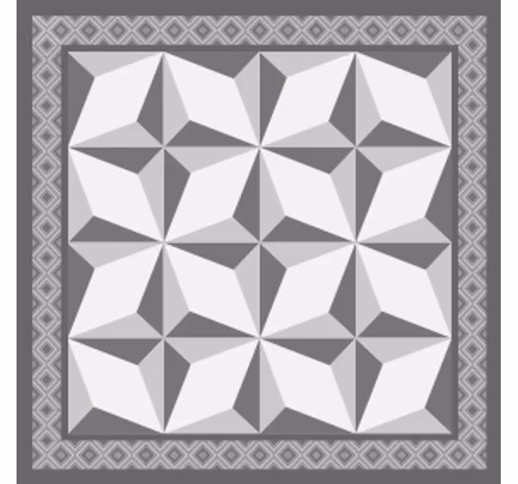 "margot" geometrisk mønster underlag fliser - Tenstickers