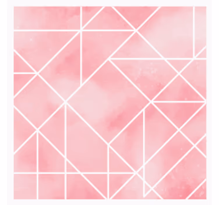 Underlag geometrisk rosa mønster - Tenstickers