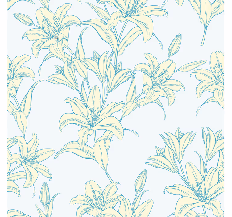 Underlag med blomsterdesign eleganse - Tenstickers