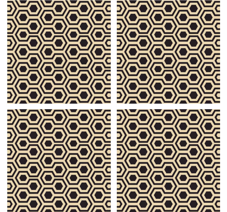 Underlag med bikake mønster design - Tenstickers