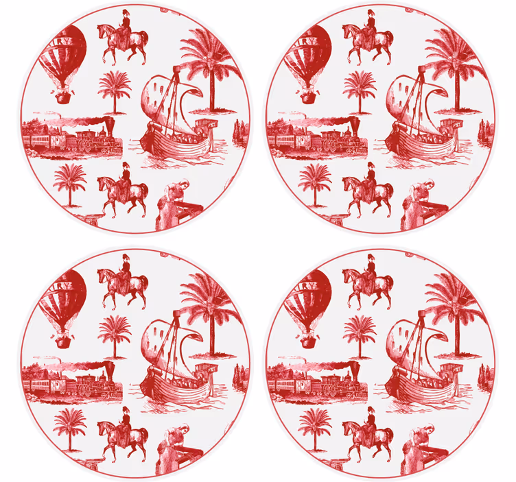 Vintage maritimt motiv vintage underlag - Tenstickers