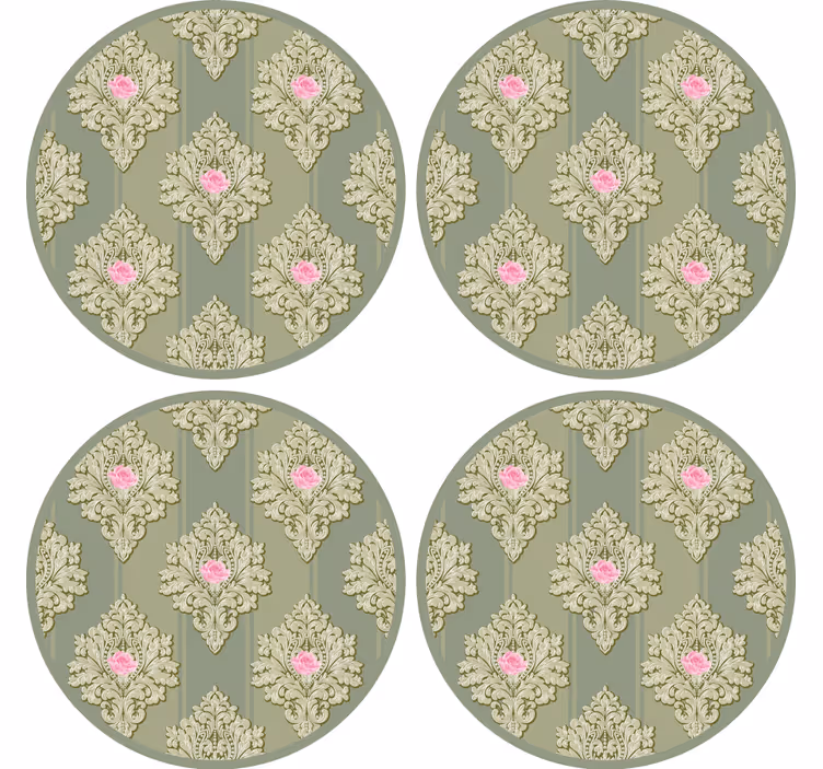 Intrikate botaniske elementer vintage underlag - Tenstickers