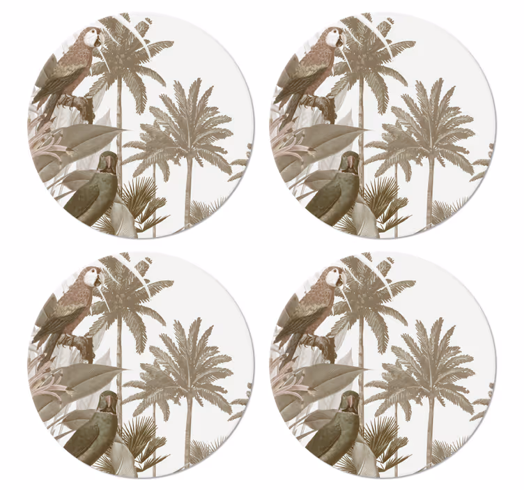 Vintage tropisk fauna vintage underlag - Tenstickers