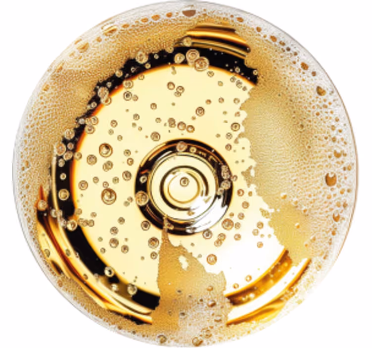 Champagne underlag - Tenstickers