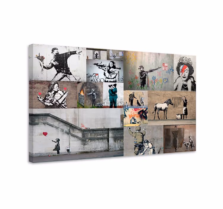 Flere kunster kunst lerretsbilde - Tenstickers