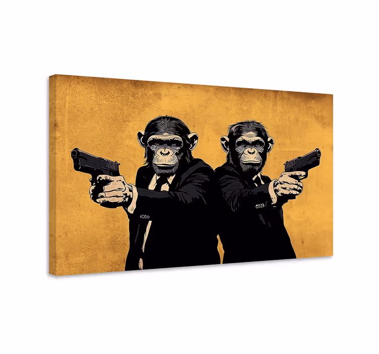 Pulp fiction kunst lerretsbilde - Tenstickers