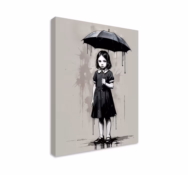 Paraplyjente kunst lerretsbilde - Tenstickers